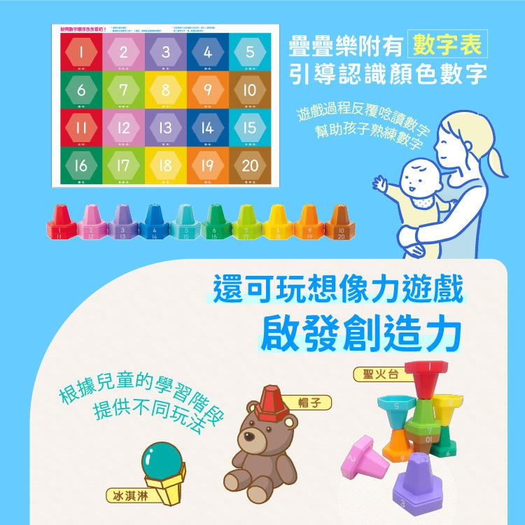 KUMON TOY 角錐疊疊樂 1-20