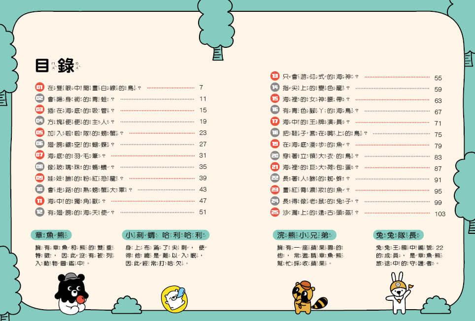 章魚熊的動物觀察筆記:外形篇