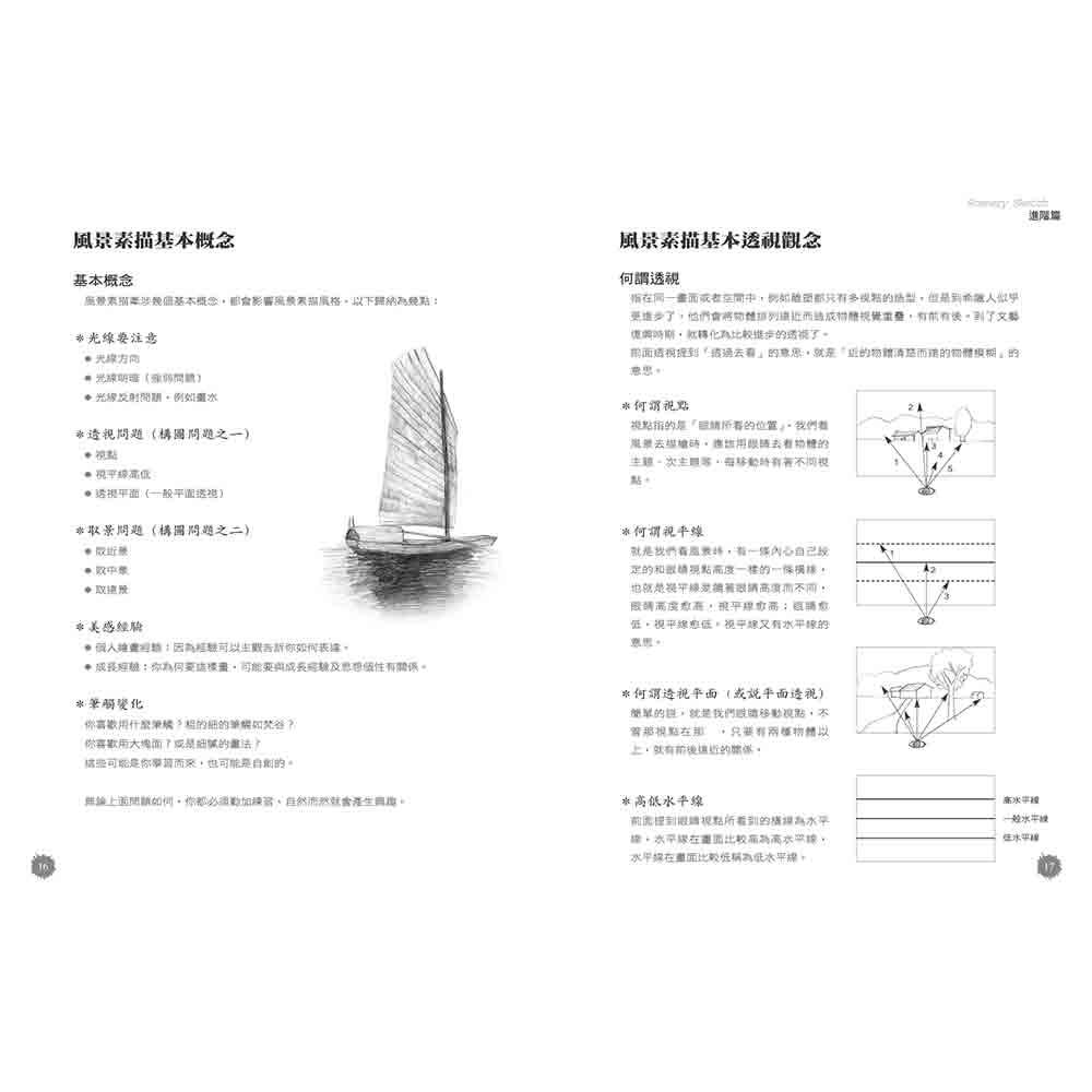 風景素描技法