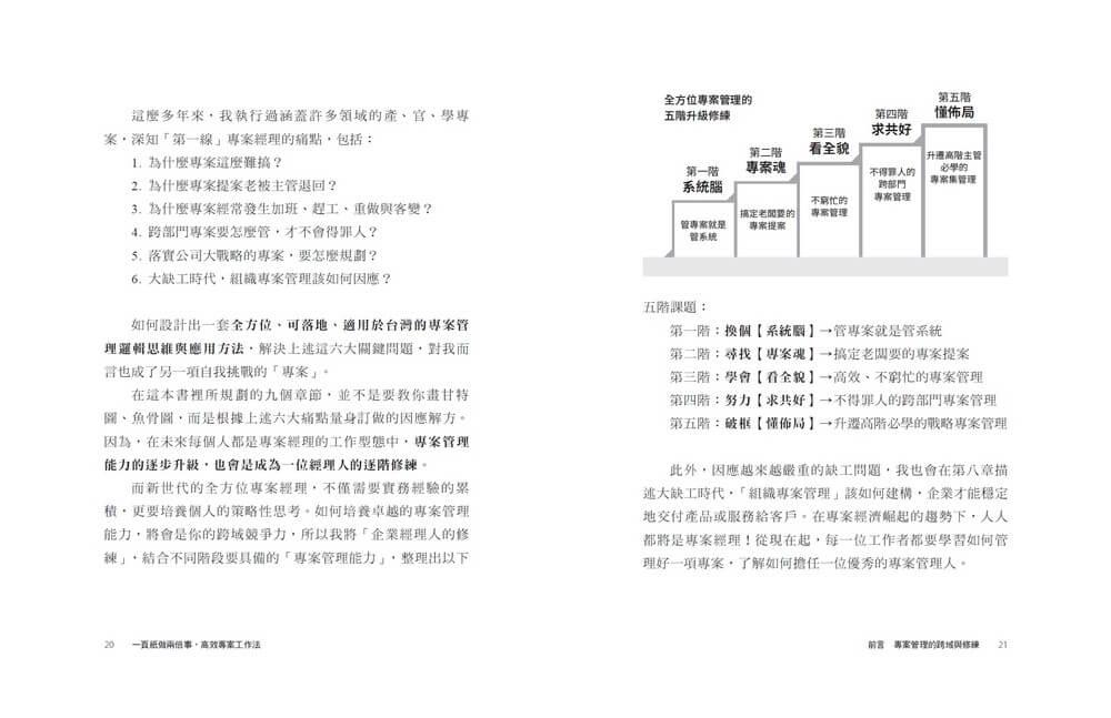 一頁紙做兩倍事,高效專案工作法