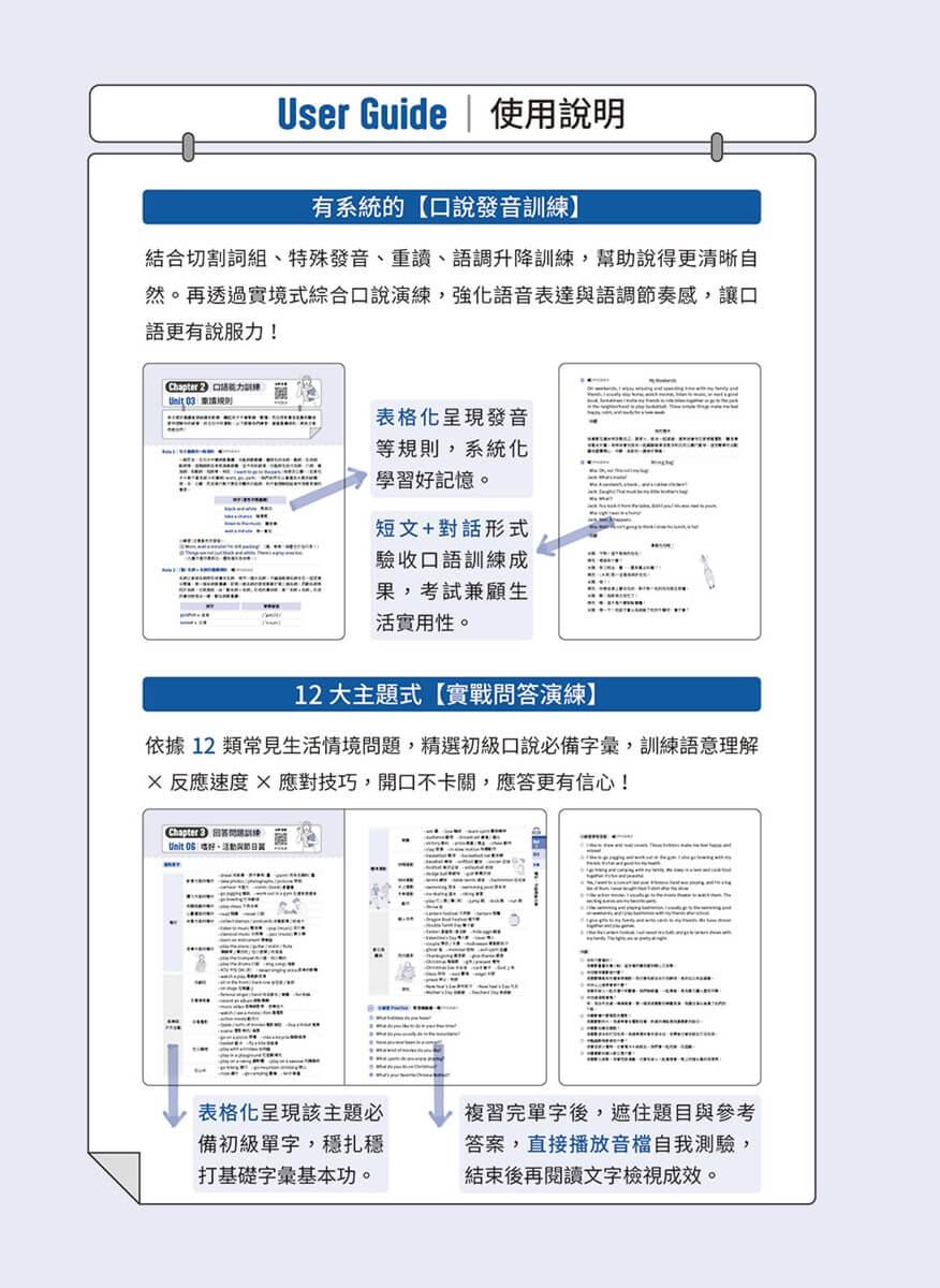 GEPT 新制全民英檢初級口說實戰力 Level Up! (+ QR Code線上音檔)