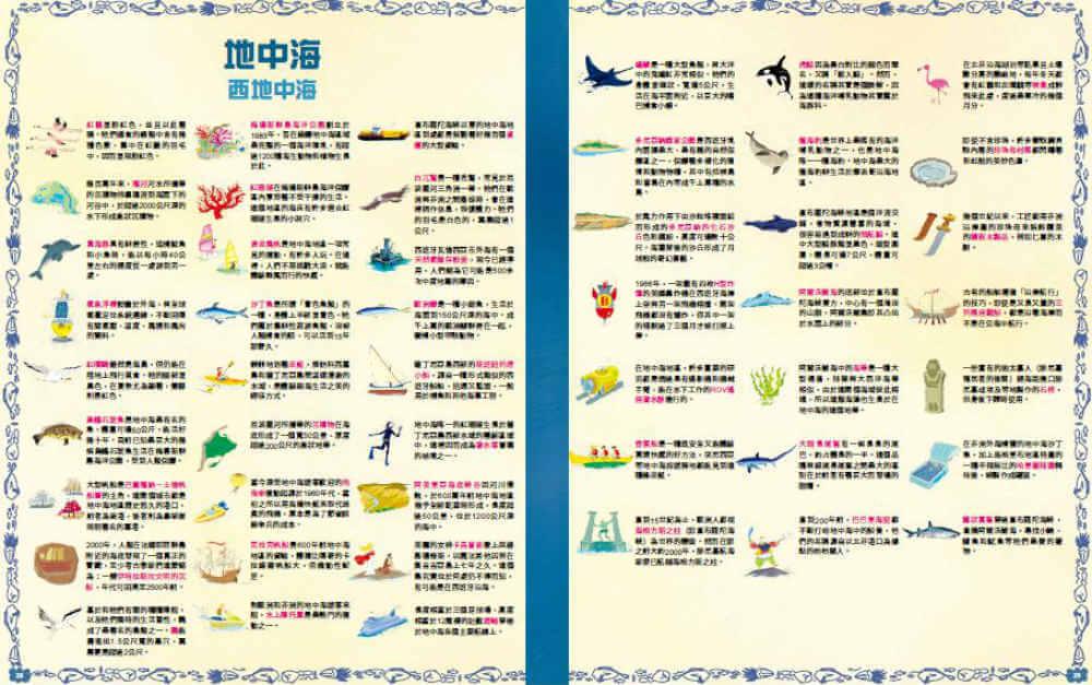 探索海洋大地圖:超乎想像的海底世界手繪百科