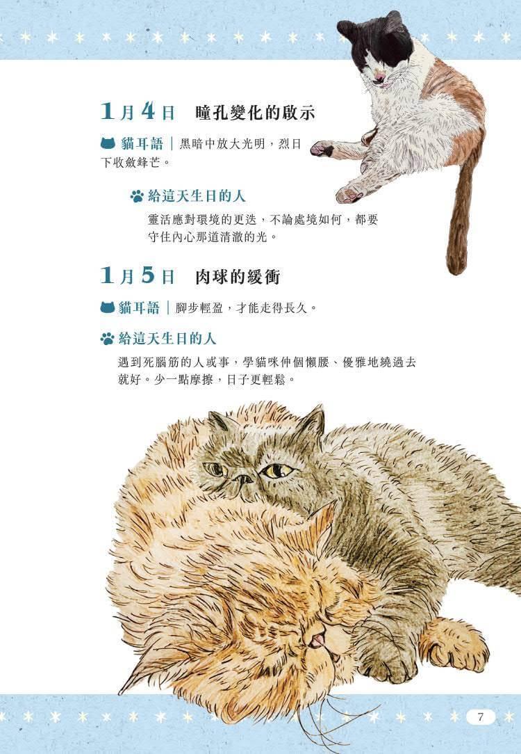 一日一句貓耳語【首刷限量隨書贈貓糰子A6資料夾】:讓貓咪每天為你不停加油!
